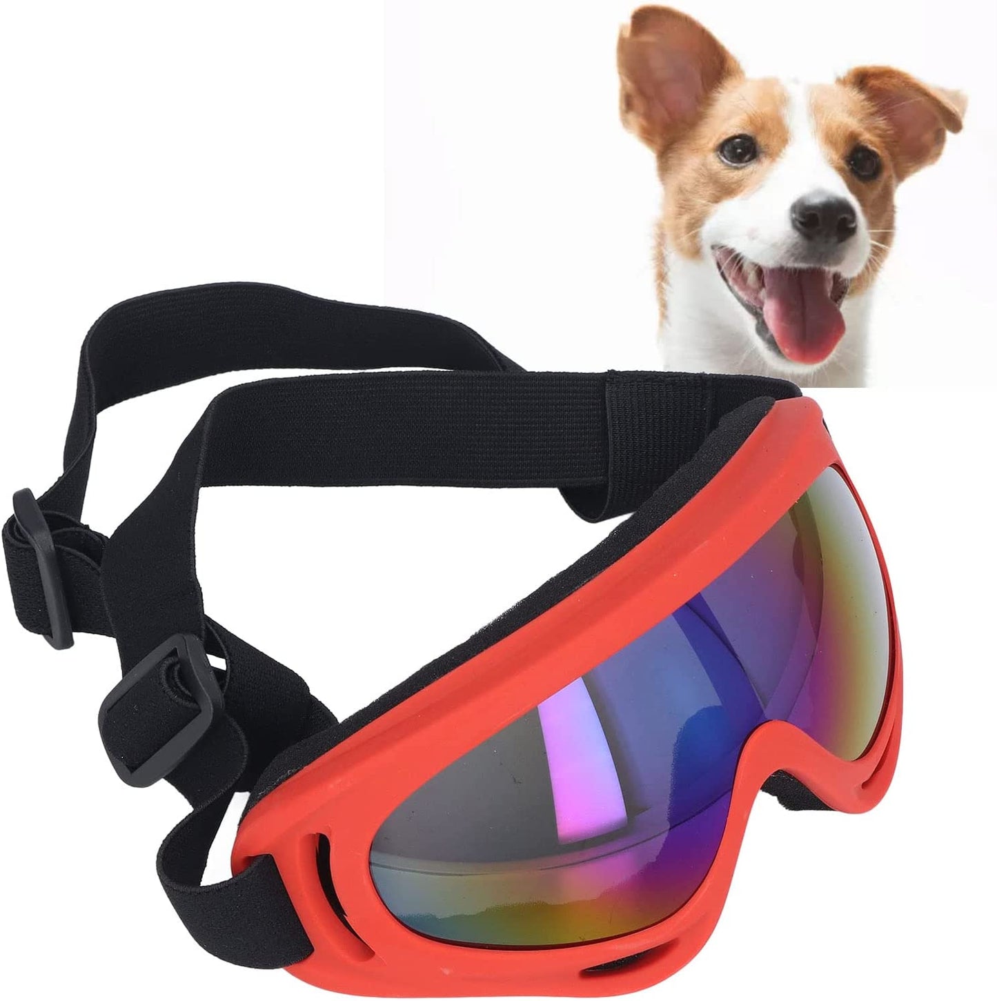 Soarup Dog Sunglasses, Comfortable Frame Impact Resistant Windproof Large Dog Goggles for Swimming for Riding Motorcycle Animals & Pet Supplies > Pet Supplies > Dog Supplies > Dog Apparel SoarUp   