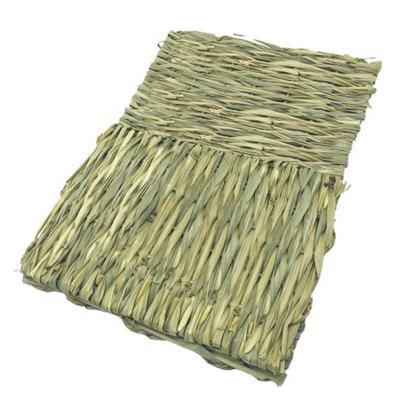 Visland Square Shape Grass Mat Woven Bed Mat for Small Animal Bunny Bedding Nest Chew Toy Bed Play Toy for Guinea Pig Parrot Rabbit Bunny Hamster Rat Animals & Pet Supplies > Pet Supplies > Small Animal Supplies > Small Animal Bedding Visland   
