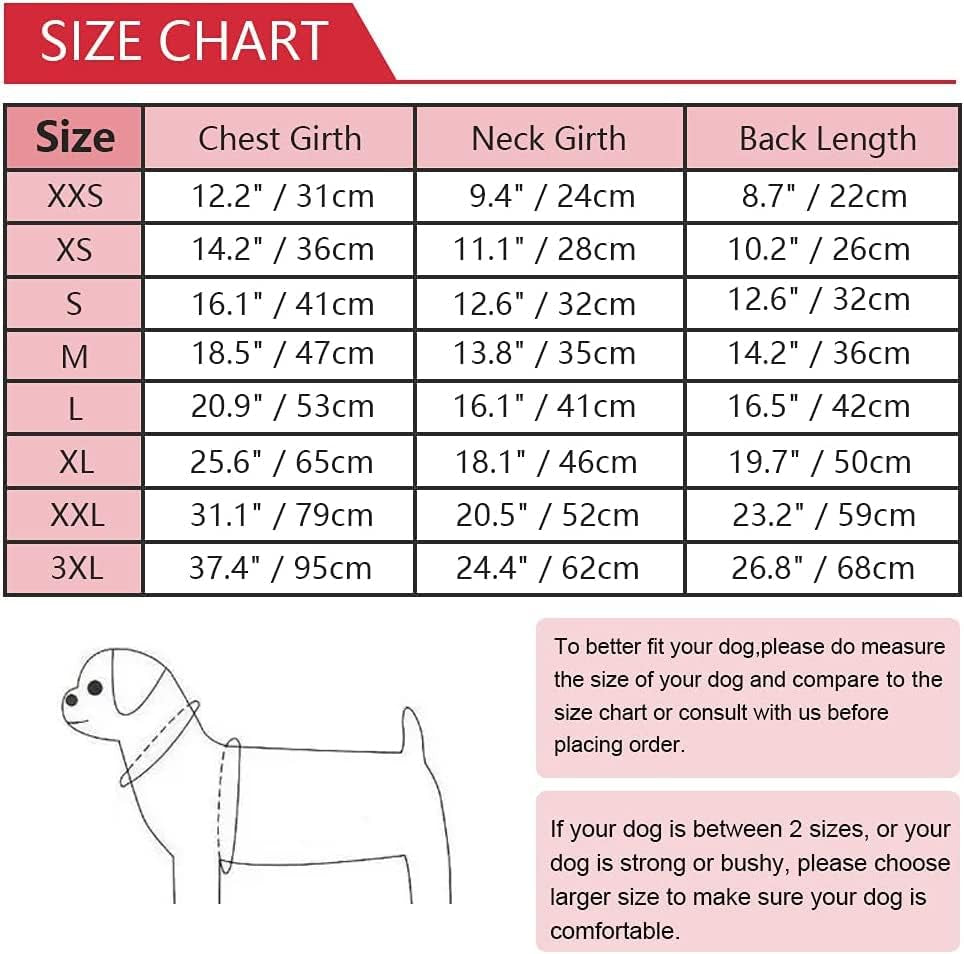 XUANQIFC Dog Winter Jacket, Warm Windproof Dog Sweaters for Small Dogs, Thick Apparelf Fleece Dog Coat for Medium Large Dogs (Large) Animals & Pet Supplies > Pet Supplies > Dog Supplies > Dog Apparel YIWU GEOFAIR IMPORT AND EXPORT CO.,LTD   