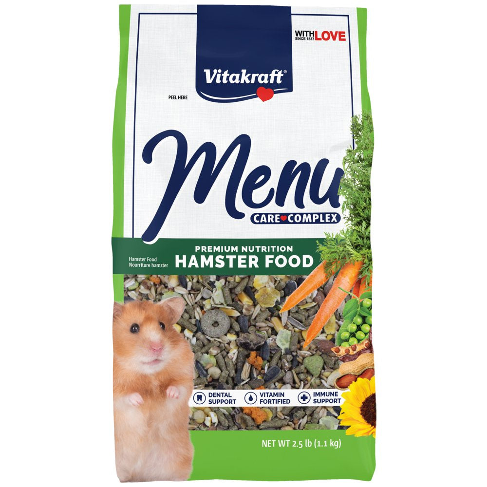 Vitakfraft Menu Premium Hamster Food - Alfalfa Pellets Blend - Vitamin and Mineral Fortified Animals & Pet Supplies > Pet Supplies > Small Animal Supplies > Small Animal Food Vitakraft Sun Seed   
