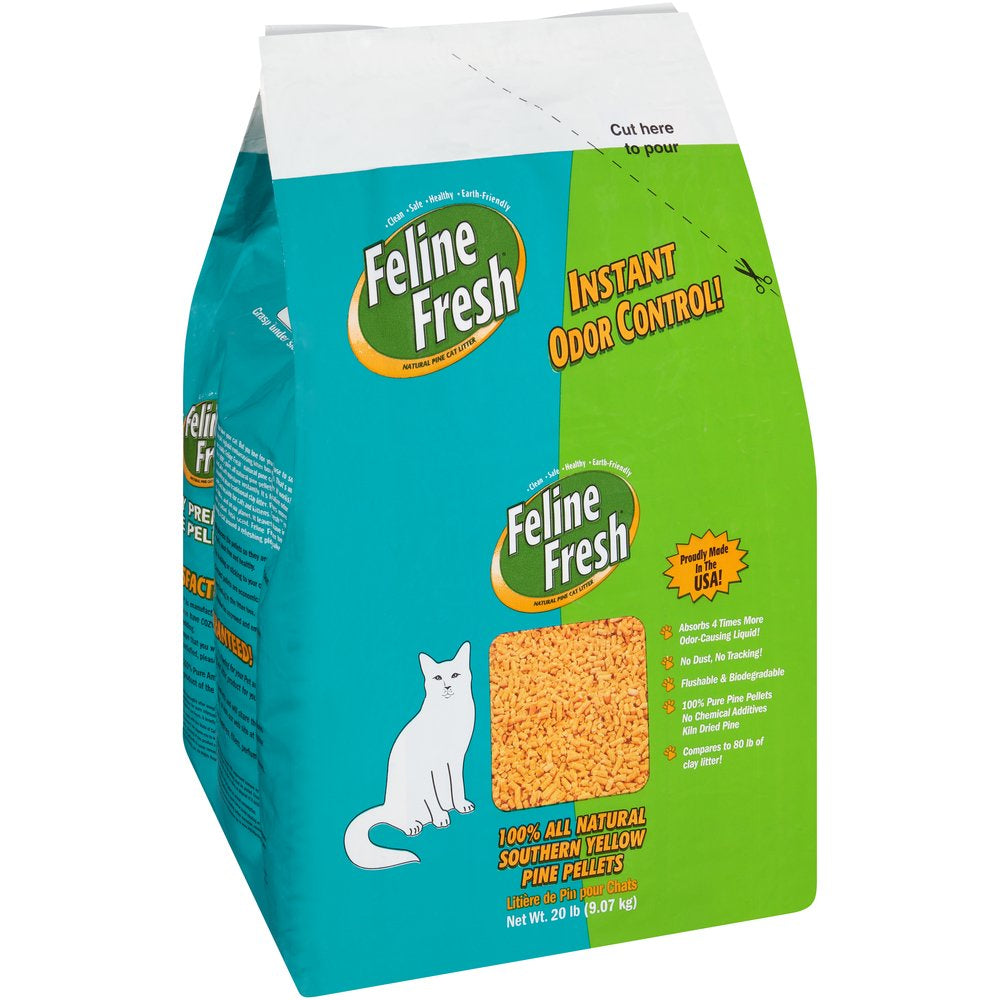 Feline Fresh Natural Pine Pellet Cat Litter 20 Pounds Animals & Pet Supplies > Pet Supplies > Cat Supplies > Cat Litter Fiber Resources   