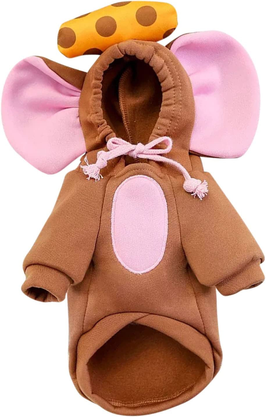 Pet Costume Apparel Clothes Jacket Puppy Dog Coat Supplies Winter Pet Clothes Plush Dog Animals & Pet Supplies > Pet Supplies > Dog Supplies > Dog Apparel Howstar M3-Brown Small 