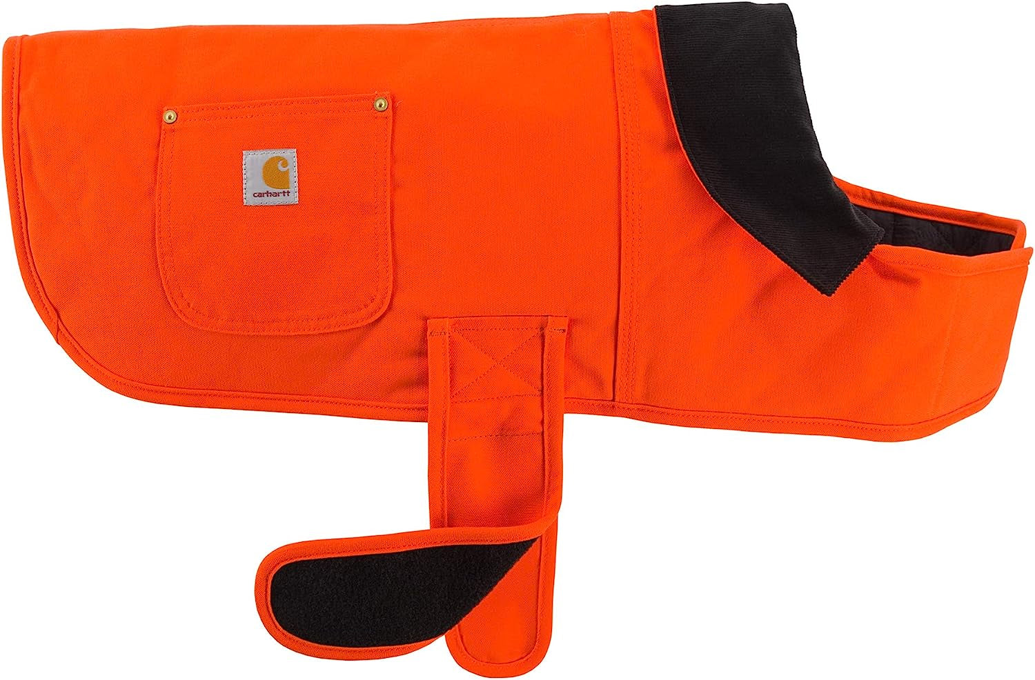 Carhartt Firm Duck Insulated Dog Chore Coat Hunter Orange/Brass Animals & Pet Supplies > Pet Supplies > Dog Supplies > Dog Apparel Carhartt Hunter Orange/Brass Large 