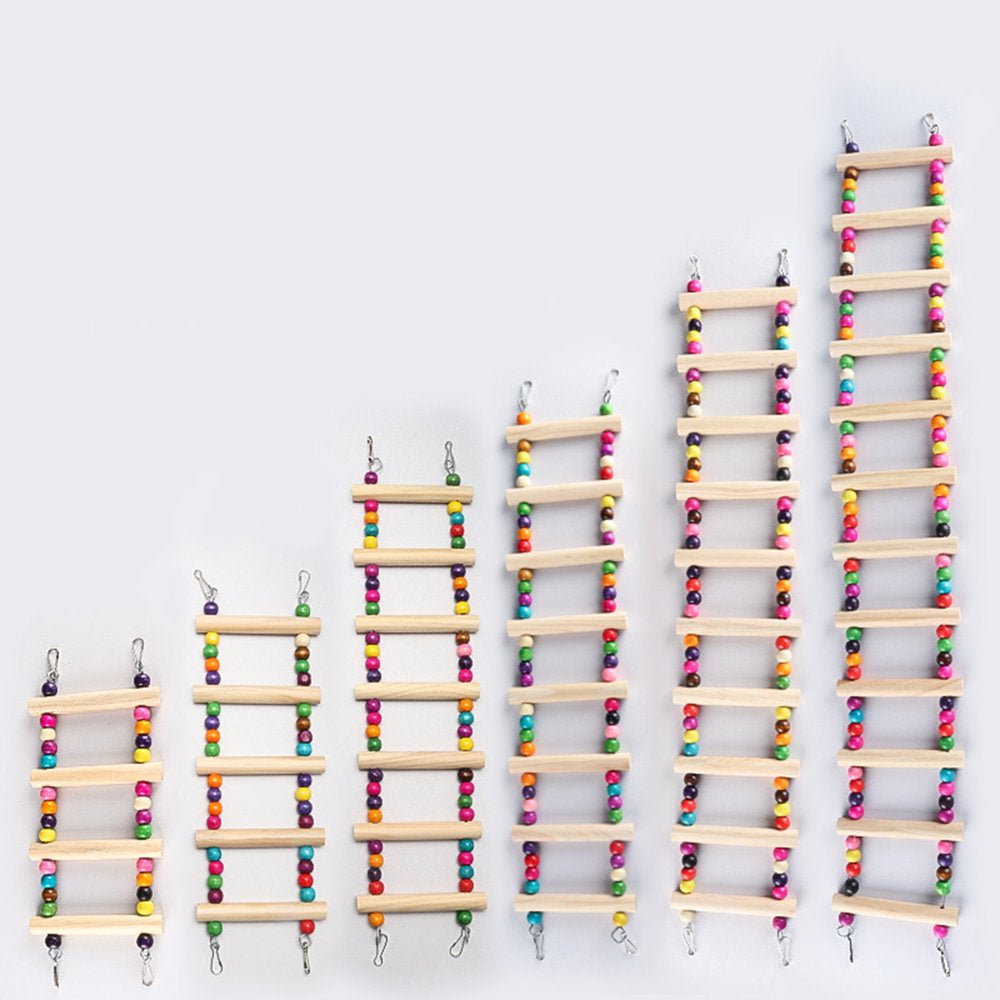 Pet Enjoy Bird Ladder with Colorful Beads,Parrot Crawling Rainbow Bridge Wooden Stand,Funny Perch Trainning Bird Swing Toys Animals & Pet Supplies > Pet Supplies > Bird Supplies > Bird Ladders & Perches Pet Enjoy   