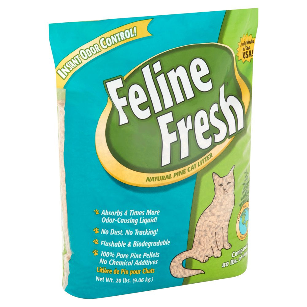 Feline Fresh Natural Pine Cat Litter, 20 Lb. Animals & Pet Supplies > Pet Supplies > Cat Supplies > Cat Litter PlanetWise Products, Inc.   