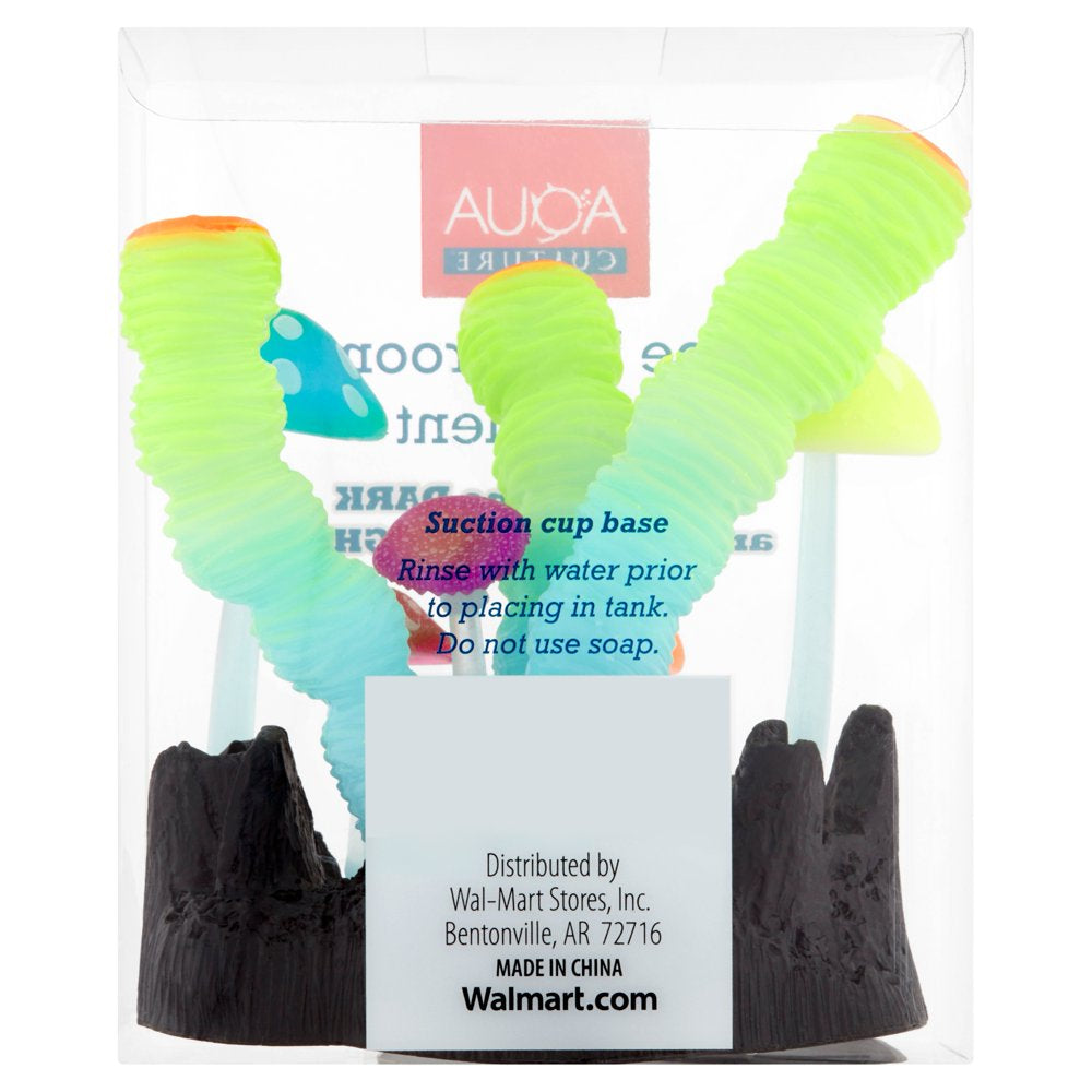 Aqua Culture Glow in the Dark Tube Mushrooms Aquarium Ornament Animals & Pet Supplies > Pet Supplies > Fish Supplies > Aquarium Decor Wal-Mart Stores, Inc.   