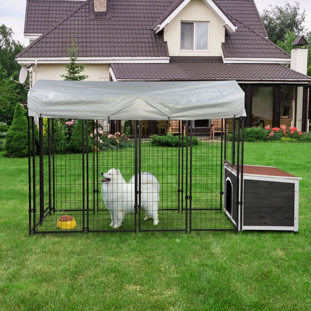 Coziwow 7'X 3'X 6' Outdoor Dog Kennel Enclosure with Dog House, Waterproof Cover Animals & Pet Supplies > Pet Supplies > Dog Supplies > Dog Kennels & Runs Coziwow   