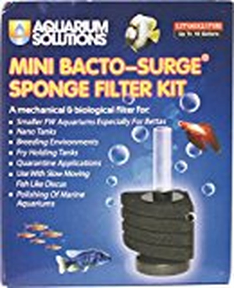 Aquarium Solutions Mini Bacto-Surge Sponge Filter Kit 10Gal Animals & Pet Supplies > Pet Supplies > Fish Supplies > Aquarium Filters Hikari   