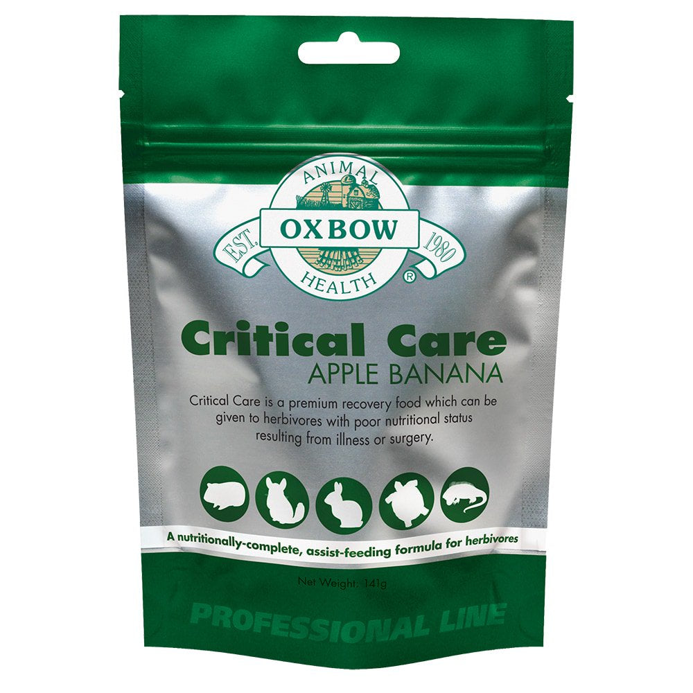 OXBOW Herbivore Critical Care Apple Banana Animal Supplement Feed Formula 454G