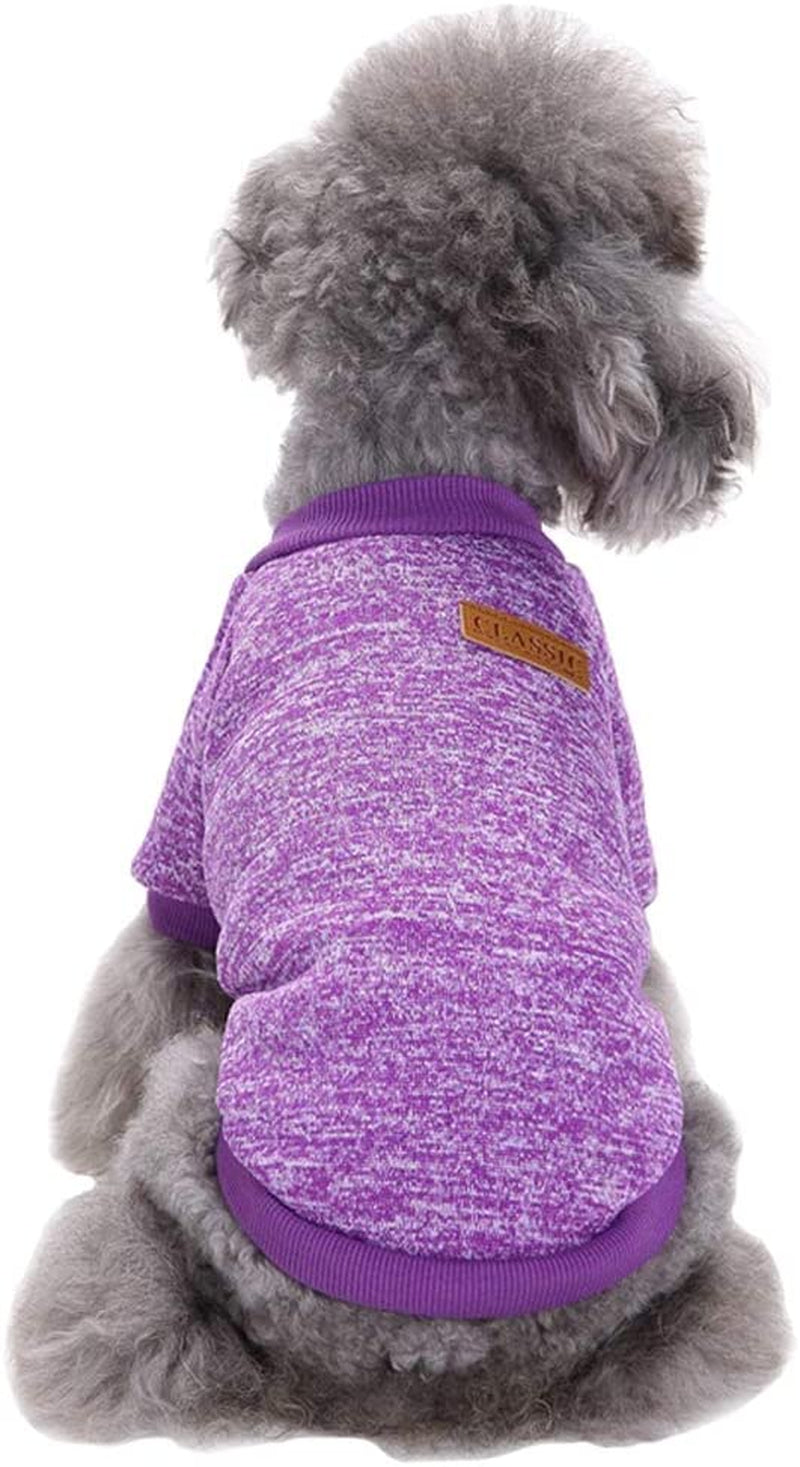 CHBORLESS Pet Dog Classic Knitwear Sweater Warm Winter Puppy Pet Coat Soft Sweater Clothing for Small Dogs (M, Grey) Animals & Pet Supplies > Pet Supplies > Dog Supplies > Dog Apparel CHBORLESS   