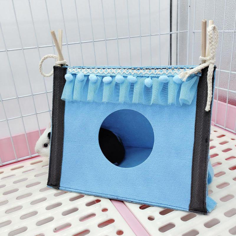 Small Animal Hideout Tent Cage House for Hamster Rat Mice Parrot Habitats Rat Hideaway Chew Cage Toy Animals & Pet Supplies > Pet Supplies > Small Animal Supplies > Small Animal Habitats & Cages Bydezcon   