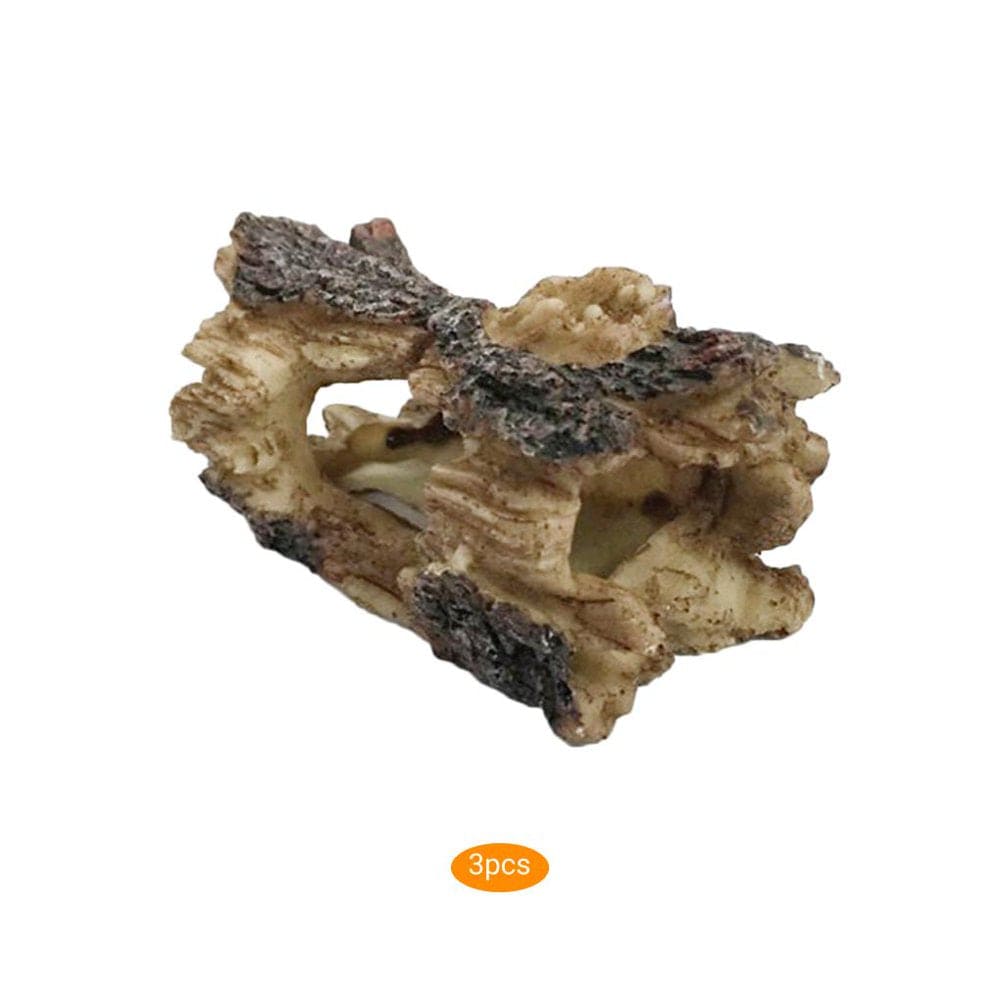 3Pcs Hide Hollow Tree Log Fish Tank Aquarium Fountain Ornament Simulation Decoration Animals & Pet Supplies > Pet Supplies > Fish Supplies > Aquarium Decor Rainbow   