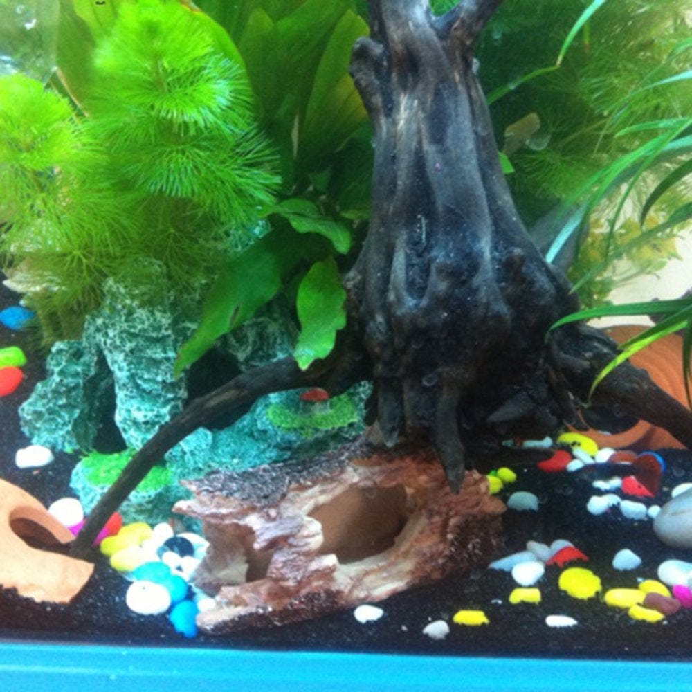3Pcs Hide Hollow Tree Log Fish Tank Aquarium Fountain Ornament Simulation Decoration Animals & Pet Supplies > Pet Supplies > Fish Supplies > Aquarium Decor Rainbow   