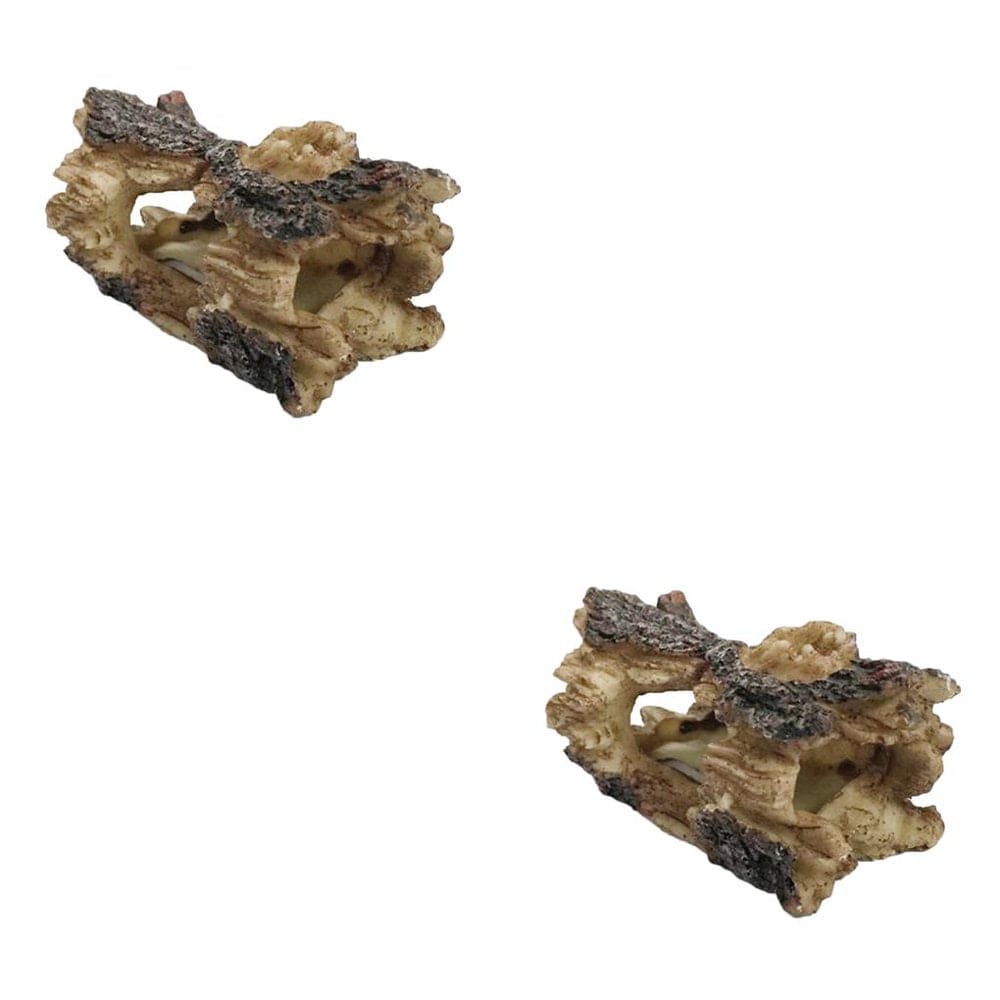 3Pcs Hide Hollow Tree Log Fish Tank Aquarium Fountain Ornament Simulation Decoration Animals & Pet Supplies > Pet Supplies > Fish Supplies > Aquarium Decor Rainbow 2PCS As shown 