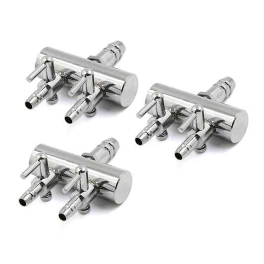 3Pcs Stainless Steel Aquarium Fish Tank 2 Ways Air Flow Lever Control Valve Animals & Pet Supplies > Pet Supplies > Fish Supplies > Aquarium & Pond Tubing Unique Bargains   