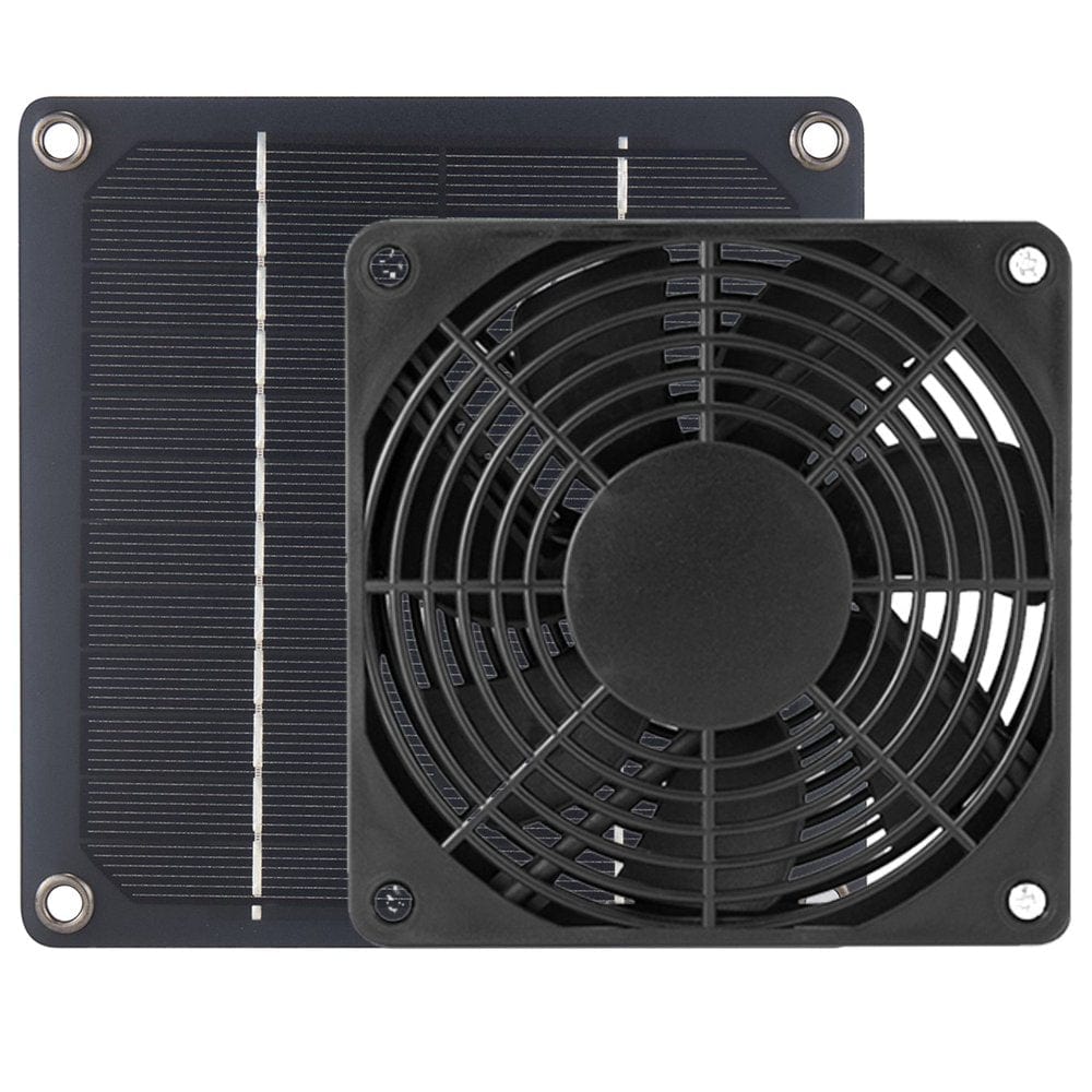 3W Solar Exhaust Fan Outdoor Portable 2000(R/Min) High-Speed Solar Exhaust Fan for Greenhouse Kennel Cooling Animals & Pet Supplies > Pet Supplies > Dog Supplies > Dog Kennels & Runs KOL PET   
