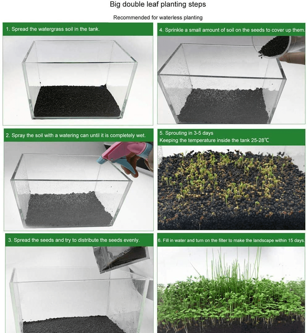 4 Pack Aquarium Small Leaf Grass, Aquarium Water Grass for Fish Tank D –  KOL PET