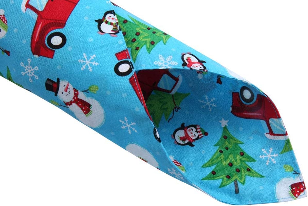 4 Pack Christmas Dog Bandana Reversible Triangle Bibs Scarf Accessories for Dogs Cats Pets Animals & Pet Supplies > Pet Supplies > Dog Supplies > Dog Apparel KZHAREEN   