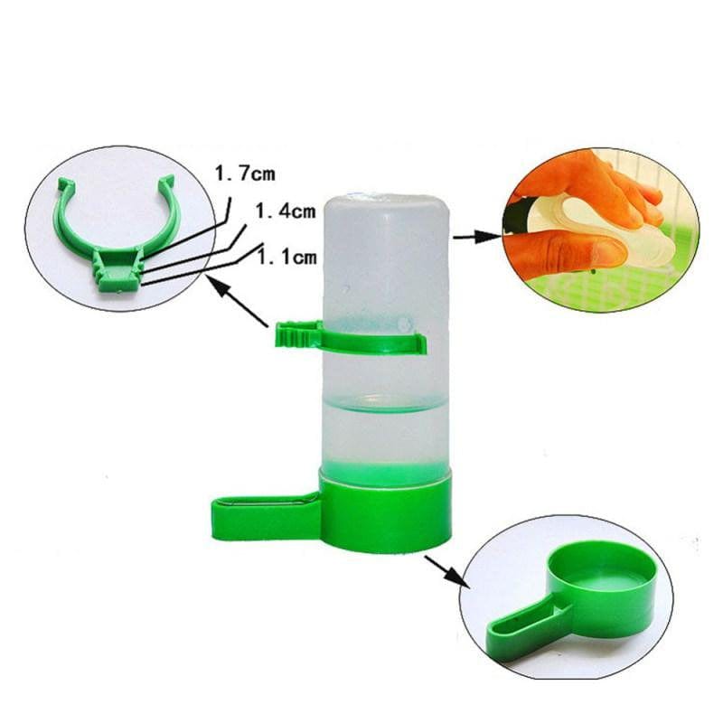 4 Pcs Plastic Bird Water Feeder Automatic Parrot Food Clip Bird Cage Accessories Animals & Pet Supplies > Pet Supplies > Bird Supplies > Bird Cage Accessories WYYLRT1946013M-888   