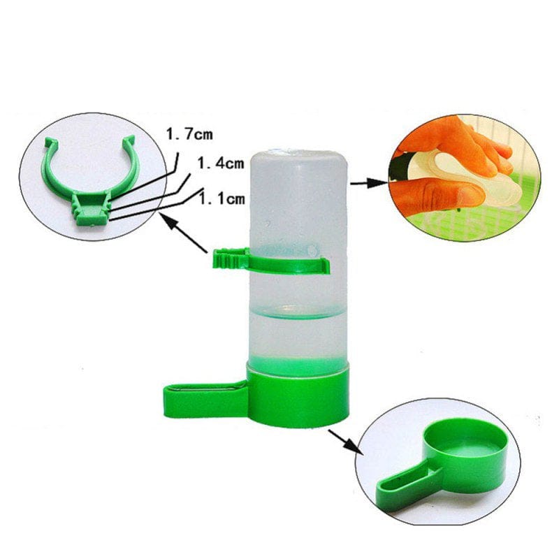 4 Pcs Plastic Bird Water Feeder Automatic Parrot Water Feeding Bird Cage Accessories