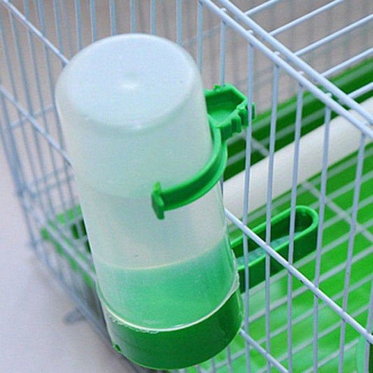4 Pcs Plastic Bird Water Feeder Automatic Parrot Water Feeding Bird Cage Accessories Animals & Pet Supplies > Pet Supplies > Bird Supplies > Bird Cage Accessories Popvcly L  