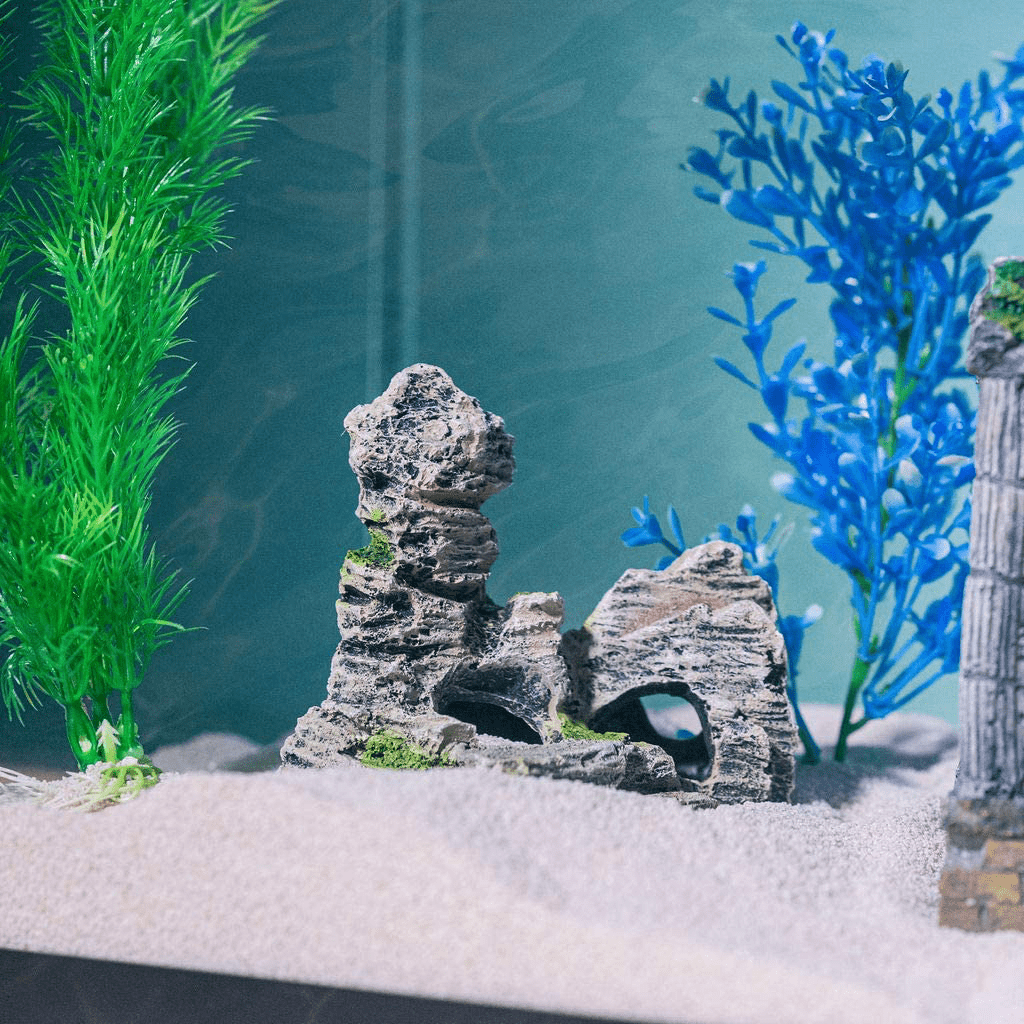4 Piece Aquarium Ornaments Stone Rocks Fish Tank Decoration Set Animals & Pet Supplies > Pet Supplies > Fish Supplies > Aquarium Decor Aquatic Planet   