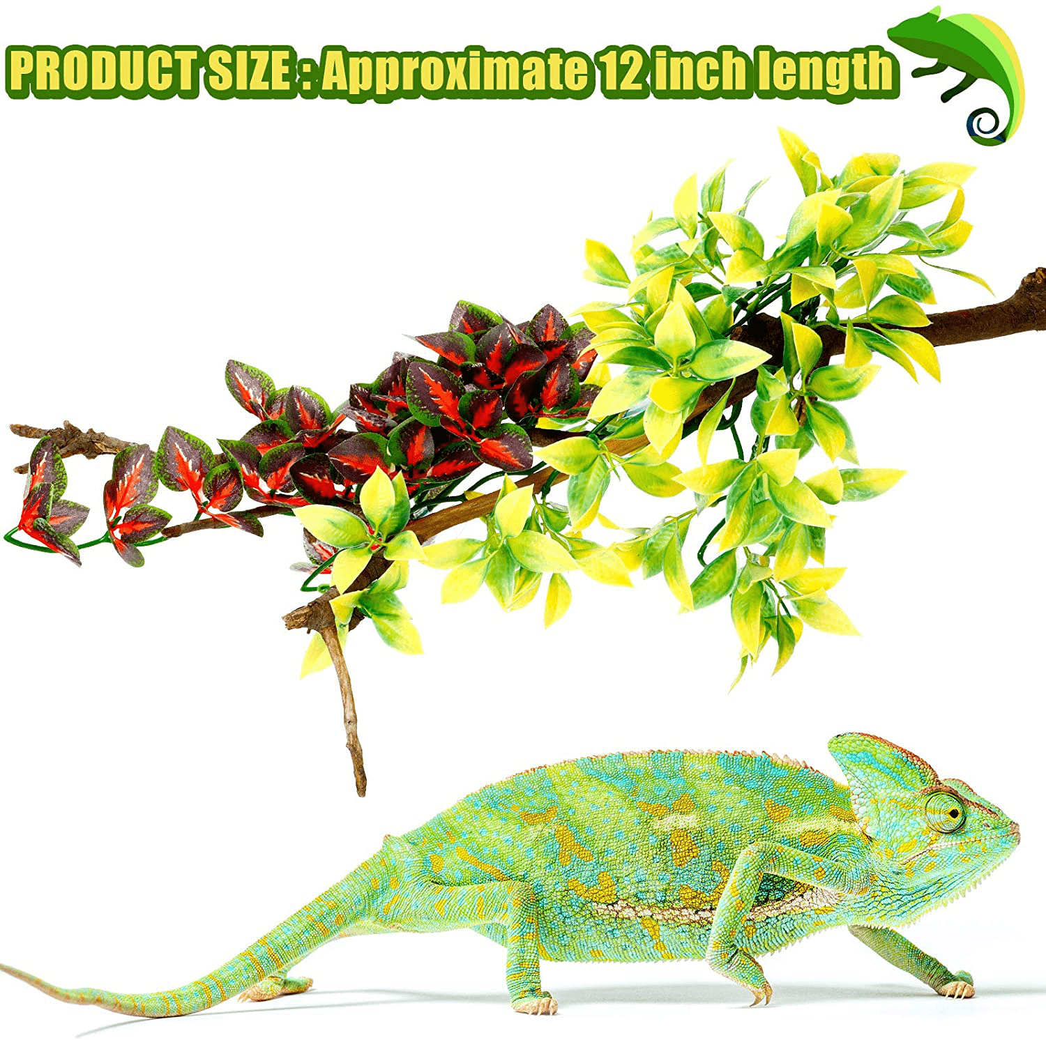 4 Pieces Artificial Reptile Plants Jungle Reptiles Terrarium Leaves Plastic Reptile Habitats Plant Amphibian Hanging Terrarium Plants Decorations with Suction Cups for Hermit Crab Lizards Geckos Snake Animals & Pet Supplies > Pet Supplies > Reptile & Amphibian Supplies > Reptile & Amphibian Habitat Accessories WILLBOND   