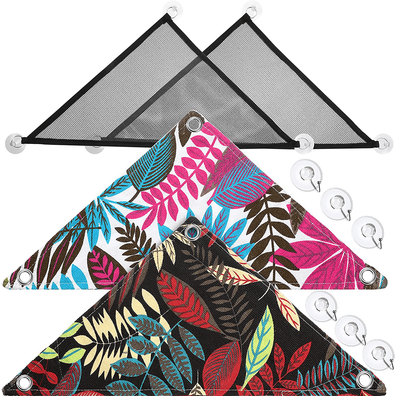 4 Pieces Reptile Hammock Lizard Hammock with 6 Hook, Reptile Reclining Chair Accessories for Gecko Lizard Snake and Other Small Animal Habitat Decoration Animals & Pet Supplies > Pet Supplies > Small Animal Supplies > Small Animal Habitat Accessories Jetec   