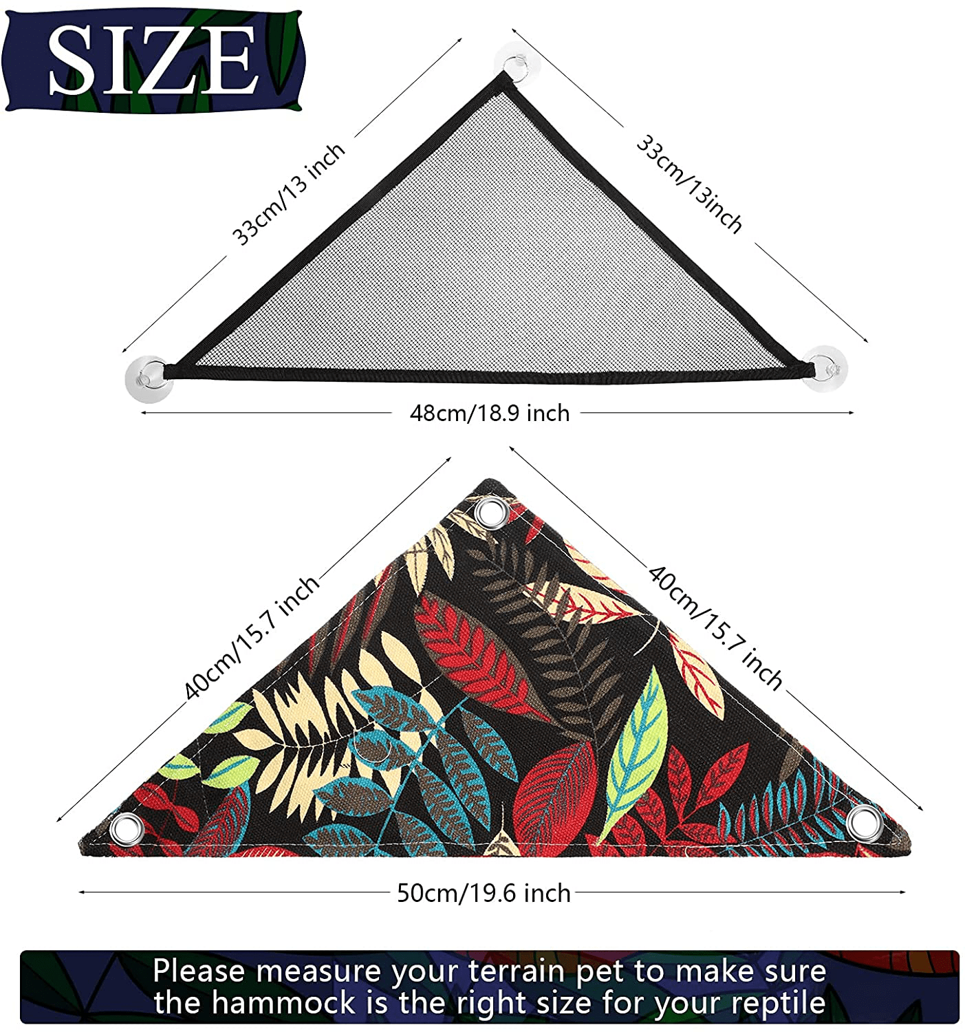 4 Pieces Reptile Hammock Lizard Hammock with 6 Hook, Reptile Reclining Chair Accessories for Gecko Lizard Snake and Other Small Animal Habitat Decoration Animals & Pet Supplies > Pet Supplies > Small Animal Supplies > Small Animal Habitat Accessories Jetec   