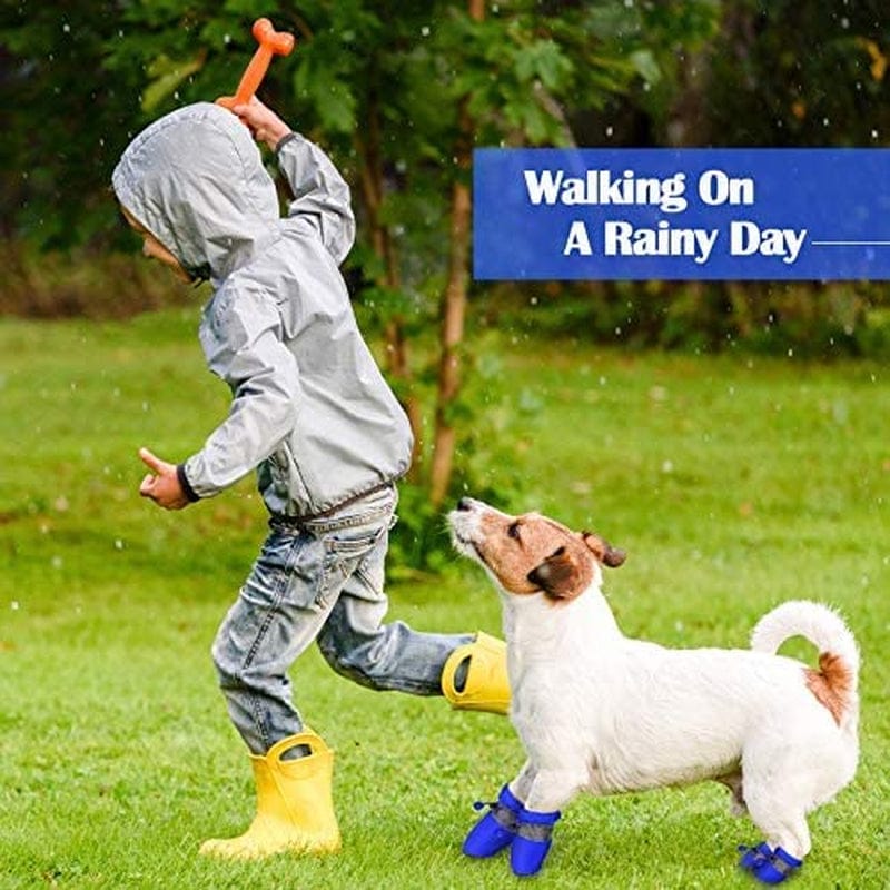 3 Sets Waterproof Dog Shoes Adjustable Drawstring Dog Boots Rain Snow – KOL  PET