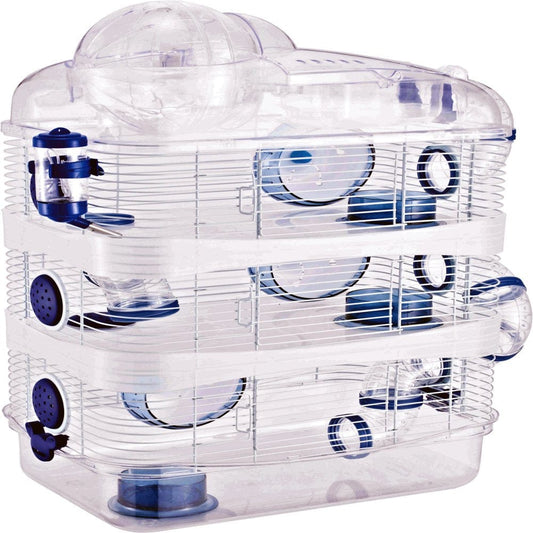 4-Story Acrylic Clear Hamster Mouse Gerbil House Habitat Home Cage with Top Lookout Level Exercise Running Ball Animals & Pet Supplies > Pet Supplies > Small Animal Supplies > Small Animal Habitats & Cages Mcage   