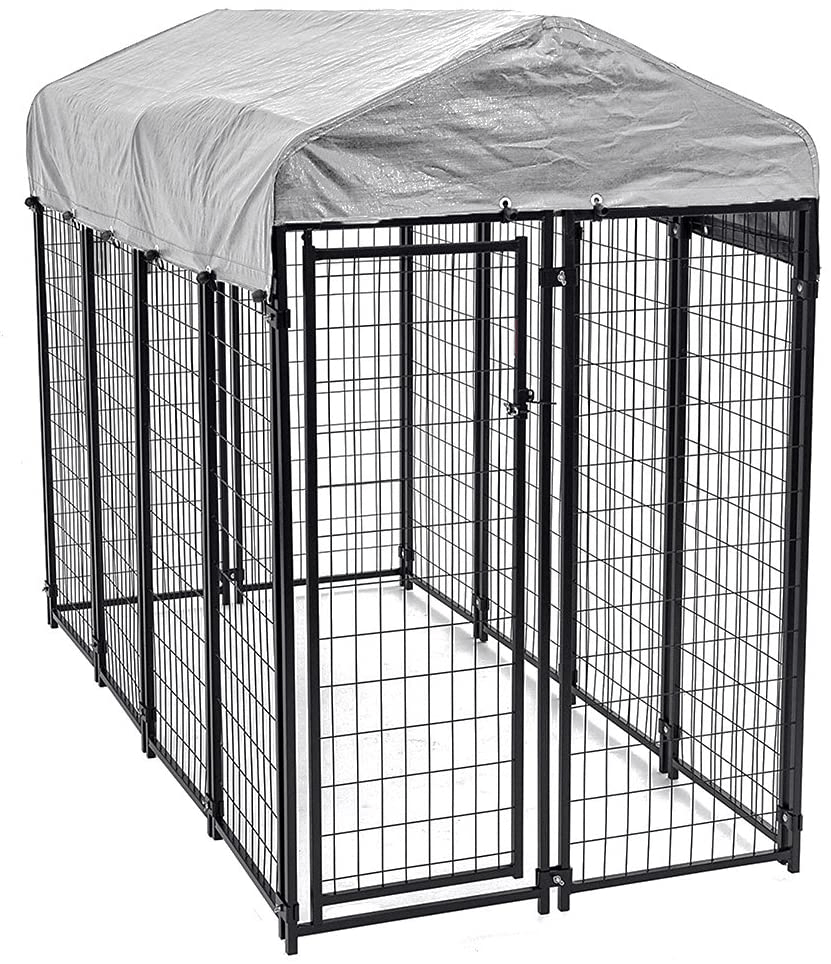 4 X 4 X 4.3,7.5 X 3.75 X 5.8 Feet Outdoor Heavy Duty Playpen Dog Kennel W/ Roof Water-Resistant Cover Animals & Pet Supplies > Pet Supplies > Dog Supplies > Dog Kennels & Runs PayLessHere 7.5 x 3.75 x 5.8  