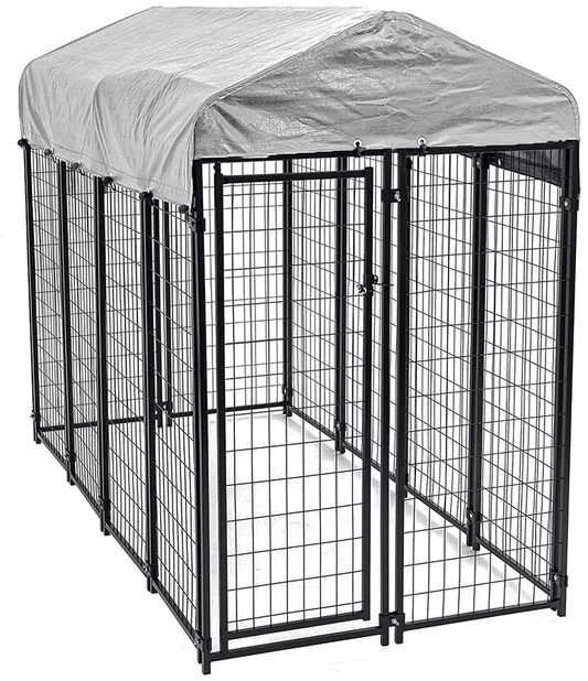 4 X 4 X 4.3,7.5 X 3.75 X 5.8 Feet Outdoor Heavy Duty Playpen Dog Kennel W/ Roof Water-Resistant Cover Animals & Pet Supplies > Pet Supplies > Dog Supplies > Dog Kennels & Runs PayLessHere 7.5 x 3.75 x 5.8  