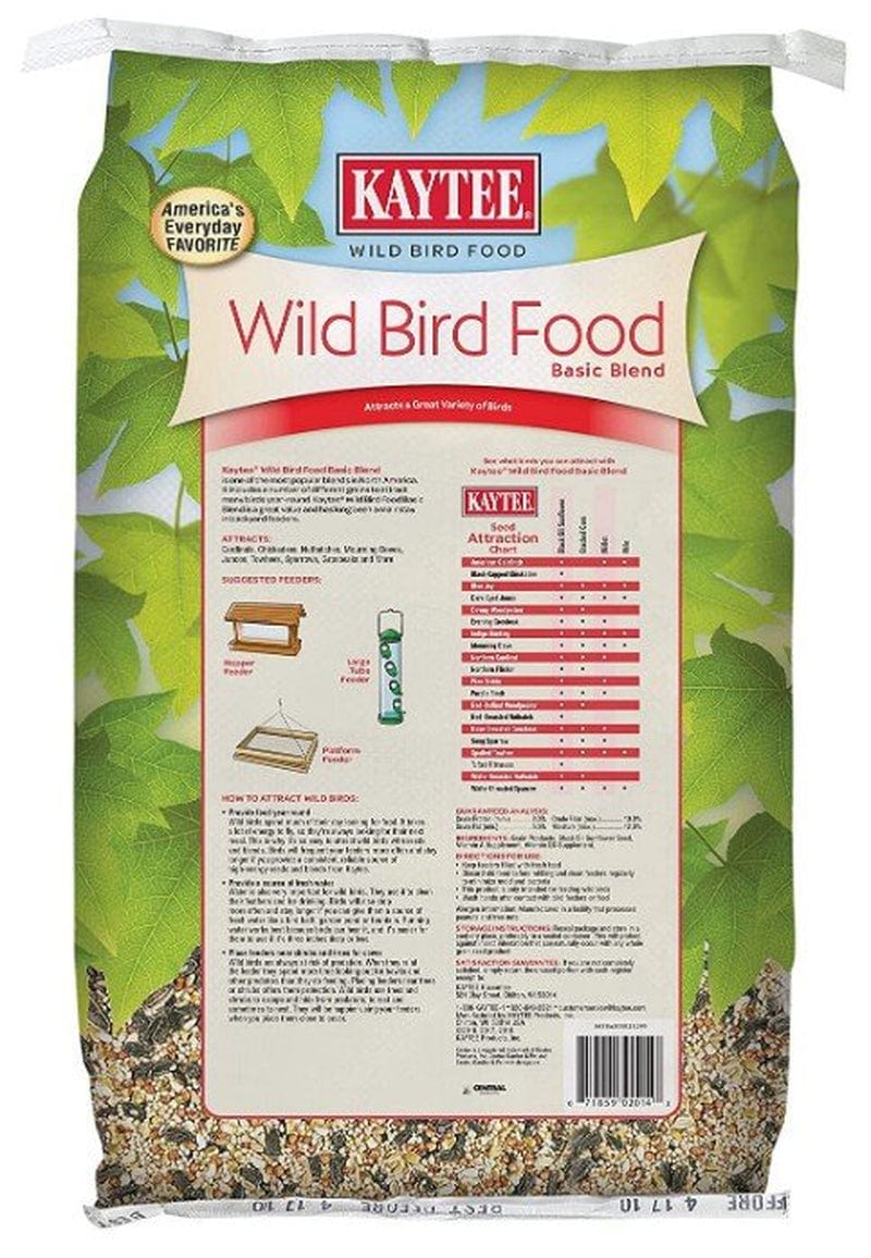 40 Lb (2 X 20 Lb) Kaytee Wild Bird Food Basic Blend with Grains and Black Oil Sunflower Seed Animals & Pet Supplies > Pet Supplies > Bird Supplies > Bird Food Kaytee   