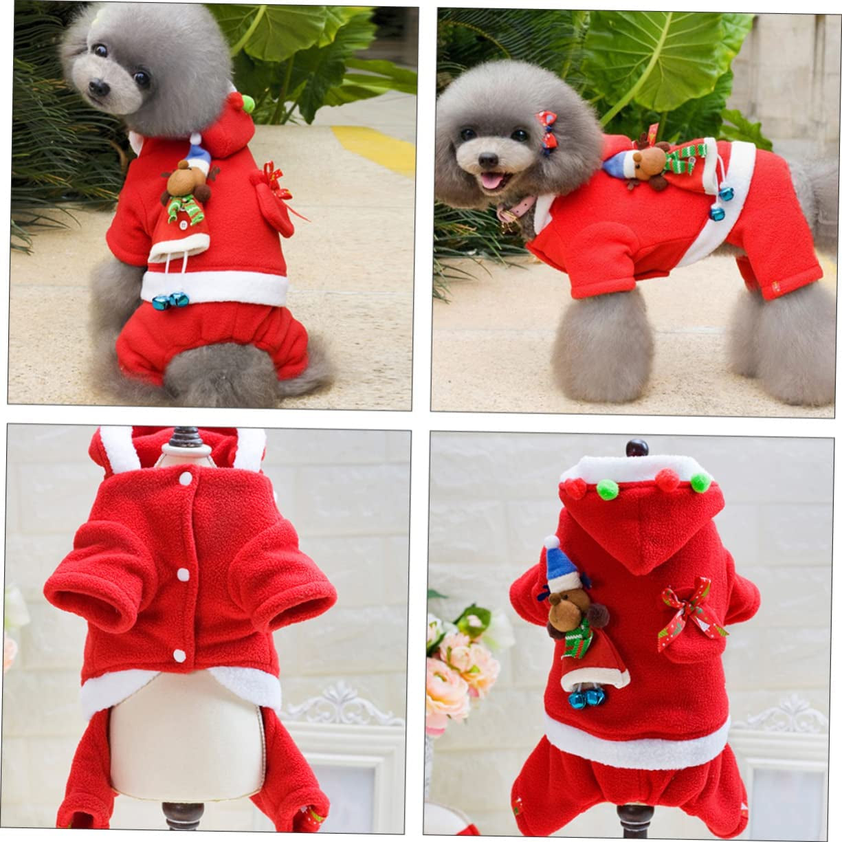 Yardenfun 1 Set Outfit Dogs Santa Father Costume Halloween Hoodies Costumes Dog - L Clothing Christmas up Pet Puppy Dress Cosplay for Clothes Party Apparel Claus of Size Small Animals & Pet Supplies > Pet Supplies > Dog Supplies > Dog Apparel Yardenfun   