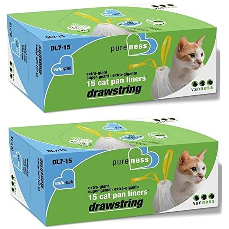 Van Ness, Cat Litter Box Liners with Drawstring, Extra-Giant, 15 Count Animals & Pet Supplies > Pet Supplies > Cat Supplies > Cat Litter Box Liners Van Ness   