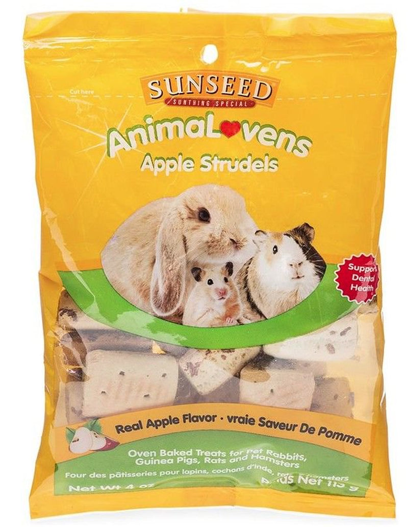 Sunseed Animalovens Apple Strudels for Small Animals 4 Oz Pack of 4 Animals & Pet Supplies > Pet Supplies > Small Animal Supplies > Small Animal Bedding SunSeed   