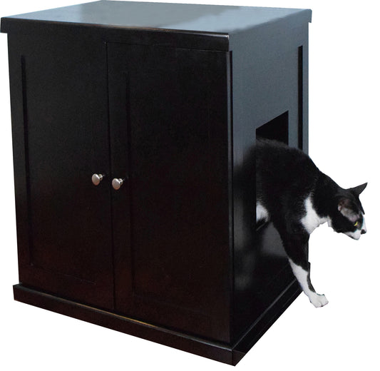 The Refined Feline Refined Litter Box, Large, Espresso Animals & Pet Supplies > Pet Supplies > Cat Supplies > Cat Furniture RefinedKind Pet Products Espresso  
