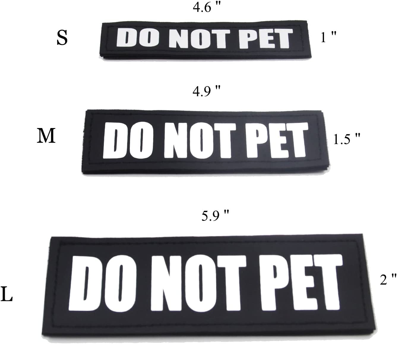 2 Pack Reflective Service Dog Patches with Hook Back for Pet Collar Vest Harness - 3 Sizes Animals & Pet Supplies > Pet Supplies > Dog Supplies > Dog Apparel PetBazaar   