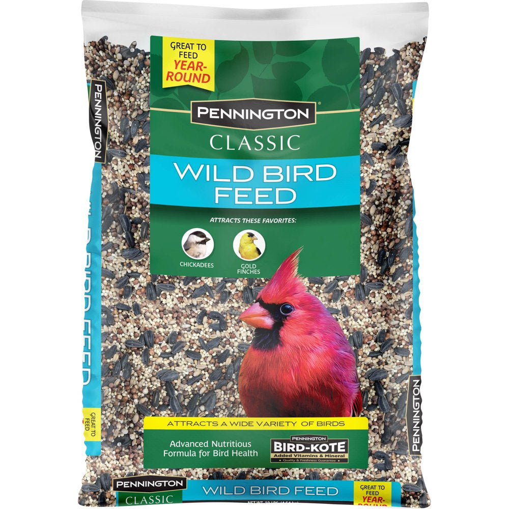 Pennington Classic Wild Bird Feed and Seed, 20 Lb. Bag Animals & Pet Supplies > Pet Supplies > Bird Supplies > Bird Food CENTRAL GARDEN & PET COMPANY 10 lbs  