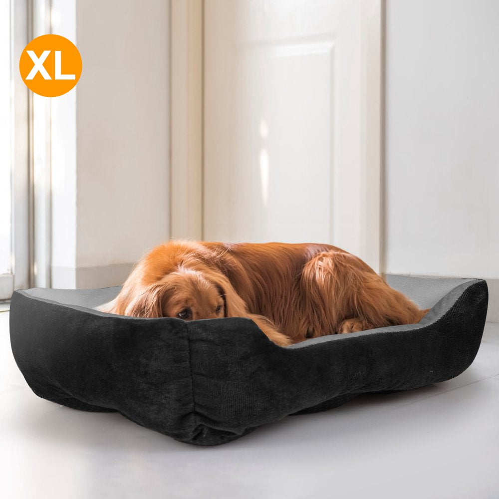 Imountek Pet Dog Bed Soft Warm Fleece Puppy Cat Cushion Black XL Animals & Pet Supplies > Pet Supplies > Cat Supplies > Cat Beds iMountek   