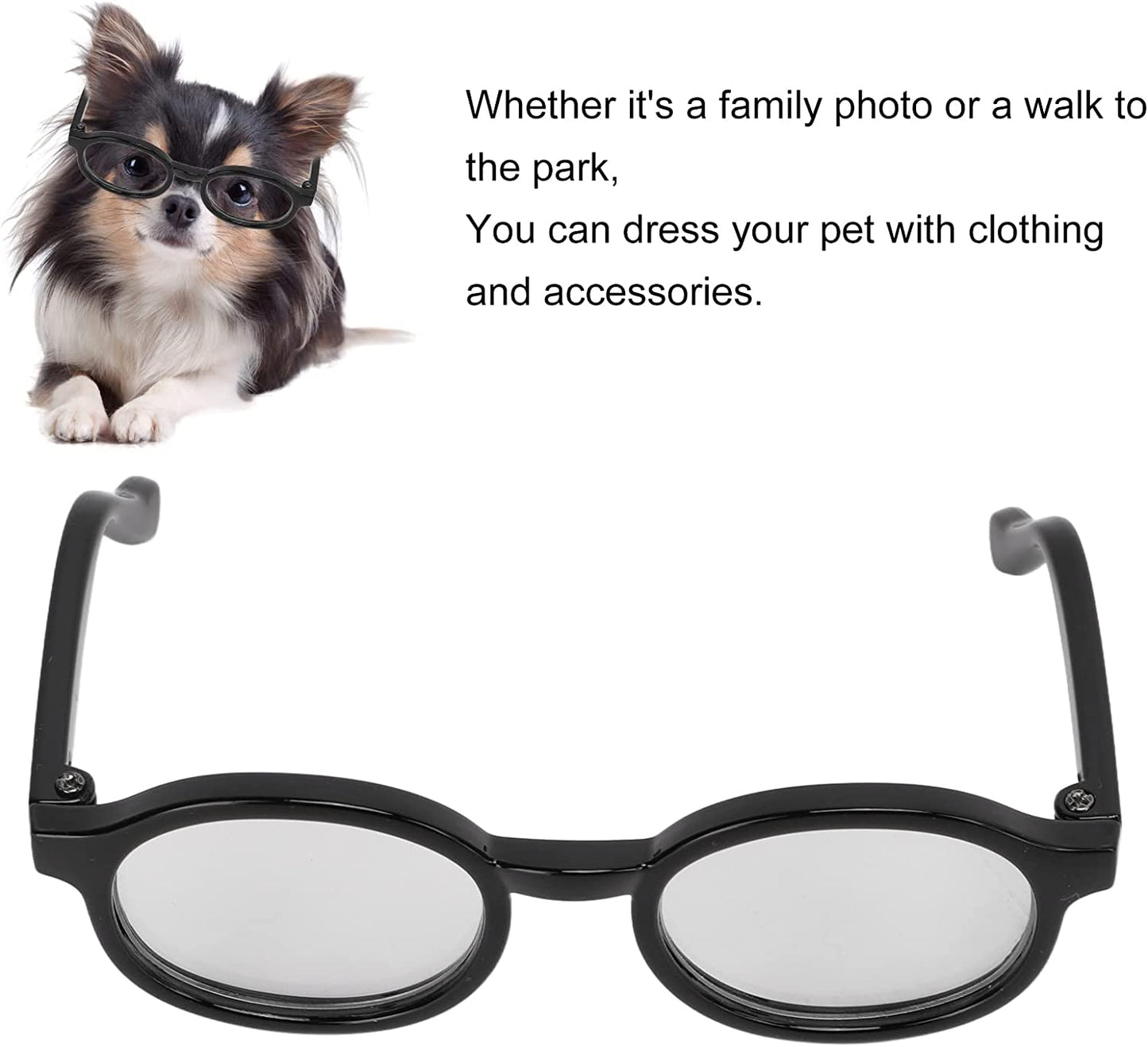 Sunglasses Small Funny Pet Breed Dogs Classic Retro Sunglasses Pet Hippie Cute Cosplay Party Costume Photo Prop Dog Cat for Small Dogs Doggy Doggie Halloween Glasses Mixed Color (Black) Animals & Pet Supplies > Pet Supplies > Dog Supplies > Dog Apparel Sorandy   