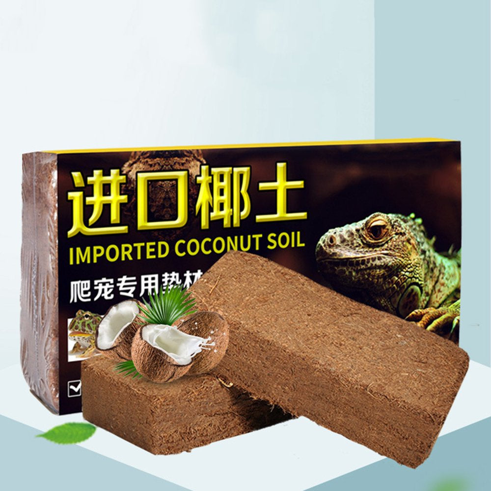 Coconut Brick Soil 21Oz Substrate for Reptiles Easy to Use Natural Fiber Reptile Bedding for Lizard Turtle Snake Frog Animals & Pet Supplies > Pet Supplies > Reptile & Amphibian Supplies > Reptile & Amphibian Substrates BIlinli   