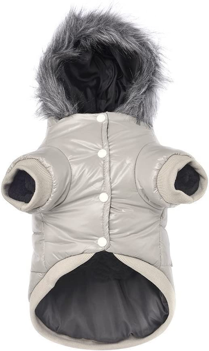 Lesypet Dog Coats for Small Dogs, Dog Jacket Warm Dog Winter Coat Windproof Puffer Jacket for Small Dogs Puppy, Pink S Animals & Pet Supplies > Pet Supplies > Dog Supplies > Dog Apparel LESYPET Grey X-Large 