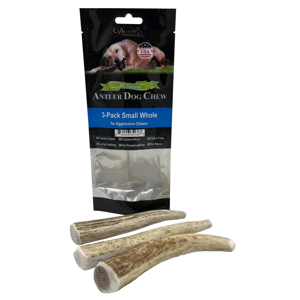 Deluxe Naturals Elk Antler Dog Chew 6-Pack, Medium Split Antlers Animals & Pet Supplies > Pet Supplies > Dog Supplies > Dog Toys Deluxe Naturals Whole S 3