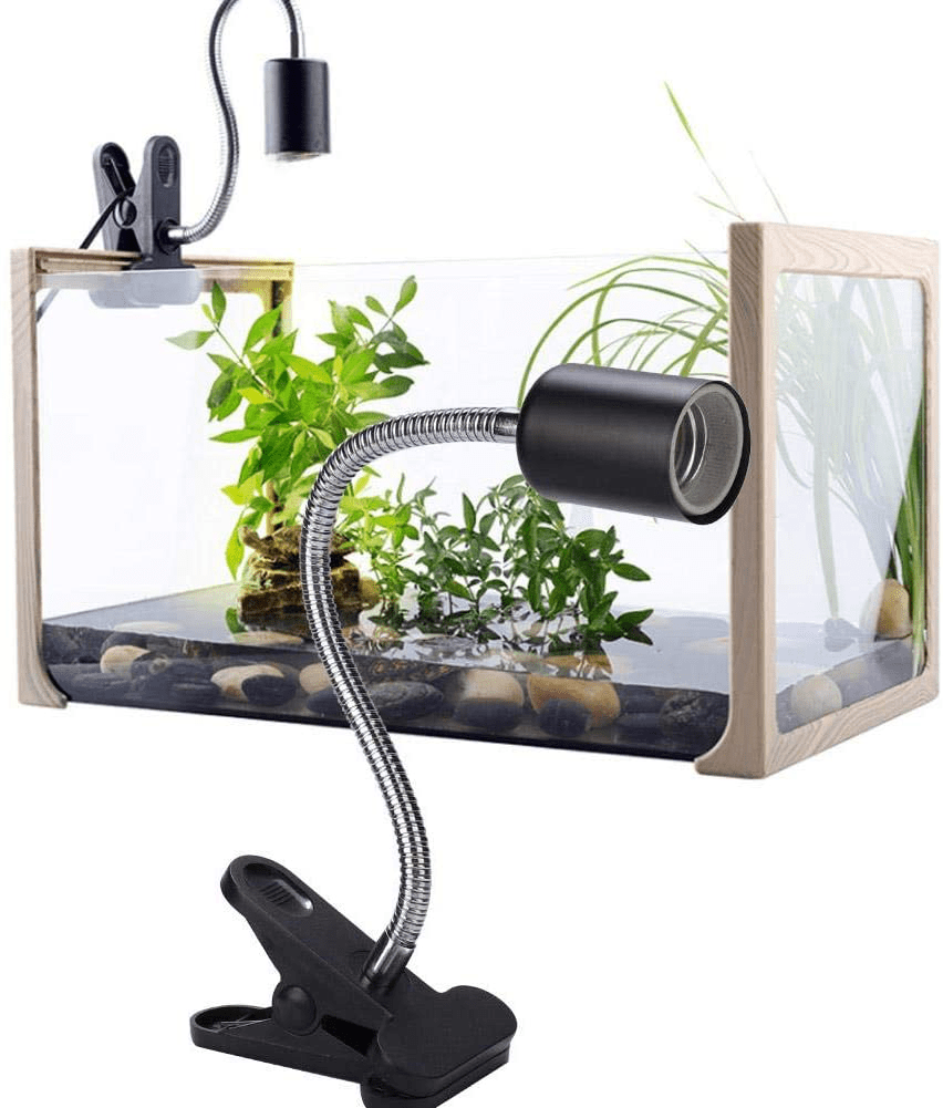 40Cm Long Reptile Heat Lamp Fixture Holder Clamp with 360°Rotatable Clip & Power Adapter for Reptiles for Pet Habitat Heat Light Bulbs/Lamps Animals & Pet Supplies > Pet Supplies > Reptile & Amphibian Supplies > Reptile & Amphibian Habitat Heating & Lighting HEEPDD   