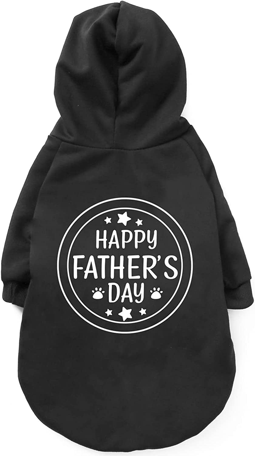 Coomour Pet Dog Happy Valentine'S Day Hoodies Cat Heart Costume Puppy Clothes for Dogs Cats Outfit (S) Animals & Pet Supplies > Pet Supplies > Dog Supplies > Dog Apparel Coomour Father Day 2X-Large (17-20lb) 
