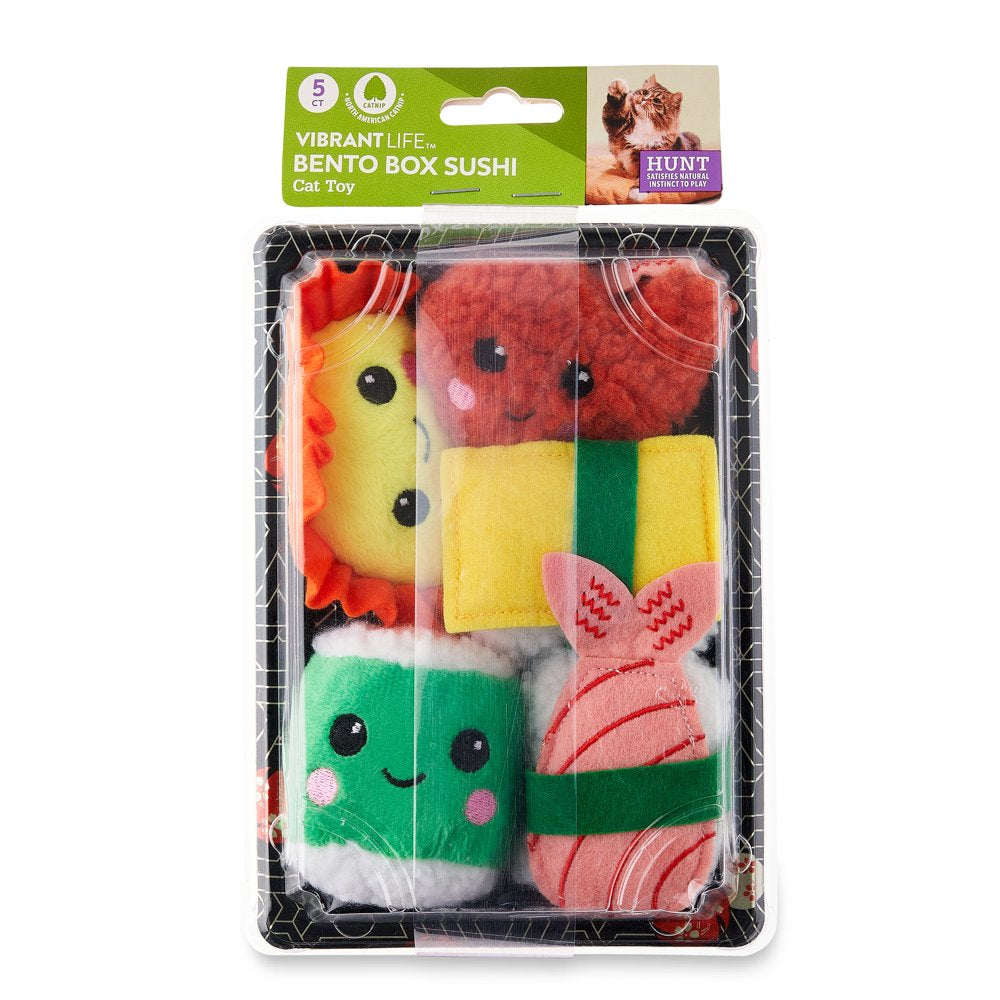 Vibrant Life Cat Toy - Bento Box Sushi with Catnip Animals & Pet Supplies > Pet Supplies > Cat Supplies > Cat Toys Vibrant Life   