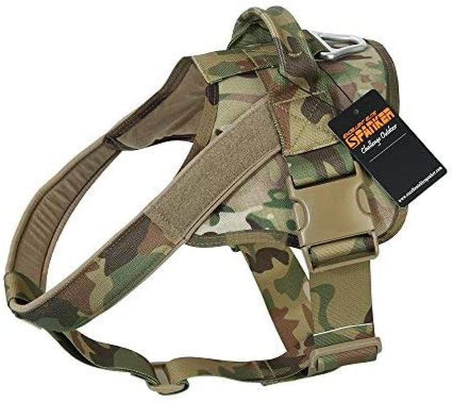 EXCELLENT ELITE SPANKER Tactical Dog Harness Patrol K9 Harness Service Dog Vest Military Dog Vest Working Dog Vest with Handle(Black-L) Animals & Pet Supplies > Pet Supplies > Dog Supplies > Dog Apparel EXCELLENT ELITE SPANKER MCP XL 