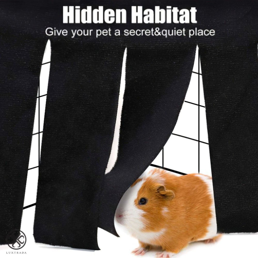 Luxtrada Hideout for Guinea Pigs, Corner Fleece Forest Hideaway Pet Cage Hammock for Rats, Hamsters, Hedgehog, Ferrets, Chinchillas, Bunny, Mice Small Animals Animals & Pet Supplies > Pet Supplies > Small Animal Supplies > Small Animal Bedding Luxtrada   